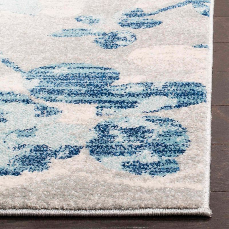 Evoke EVK236 Power Loomed Area Rug - Grey/Light Blue - 8'9"x11'9" - Safavieh.