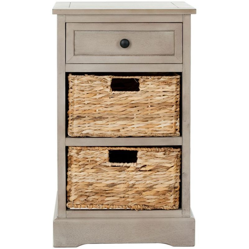 Carrie Side Table - Vintage Grey - Safavieh.