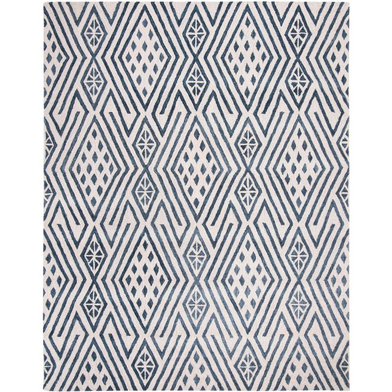 Micro-Loop MLP611 Hand Tufted Area Rug - Blue/Ivory - 8'x10' - Safavieh.