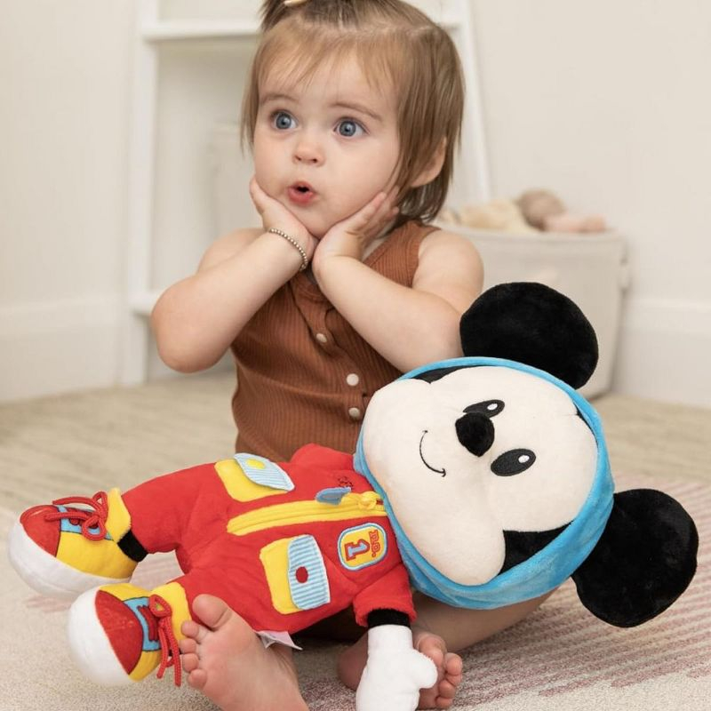 Disney Baby Mickey Mouse 16" Inch Dress and Play Stuffed Animal Plush Toy