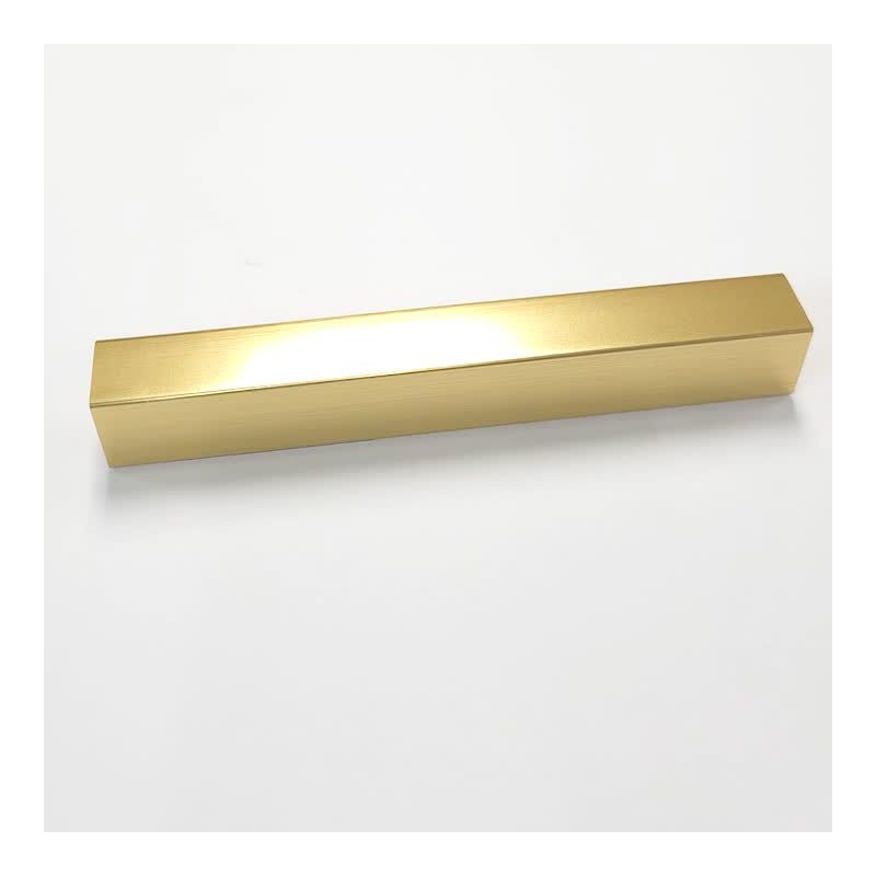 37" x 25" Polished Brass Framed Bathroom Vanity Wall Mirror Gold - Amanti Art: Modern Rectangular, Beveled, Wall-Mounted