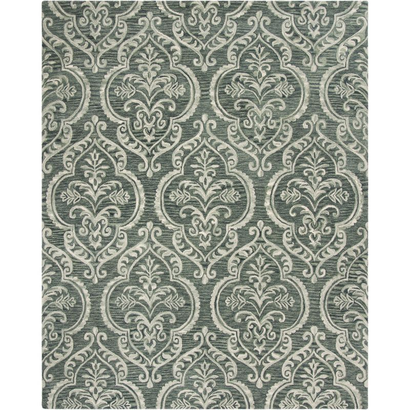 Blossom BLM603 Hand Tufted Area Rug - Blue/Sage - 8'x10' - Safavieh.