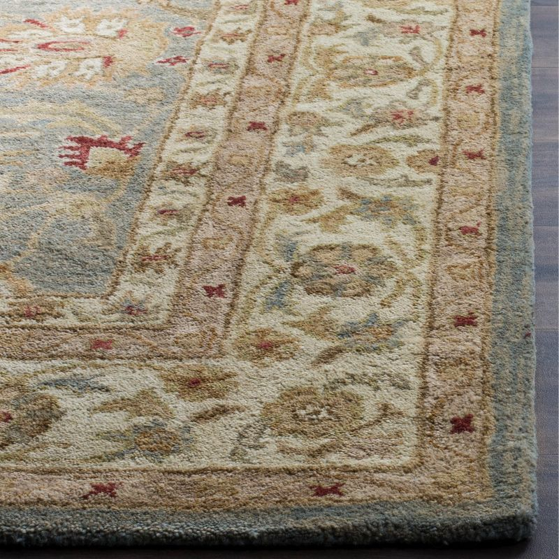 Antiquity AT822 Hand Tufted Runner Rug - Grey Blue/Beige - 2'3"x14' - Safavieh.