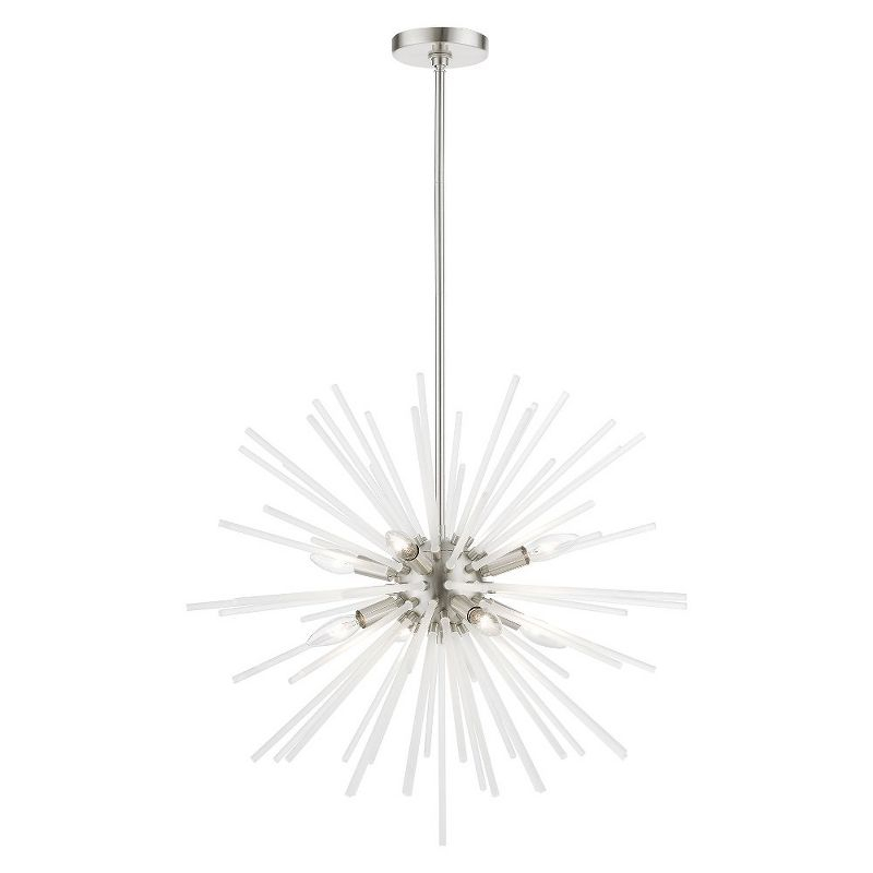 Livex Lighting Uptown 8 - Light Pendant in  Brushed Nickel