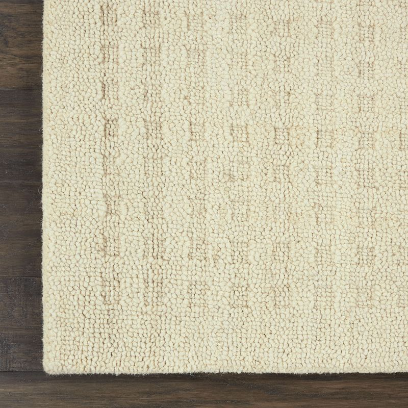Nourison Perris Textured Indoor Area Rug Ivory 6'6" x 9'6"