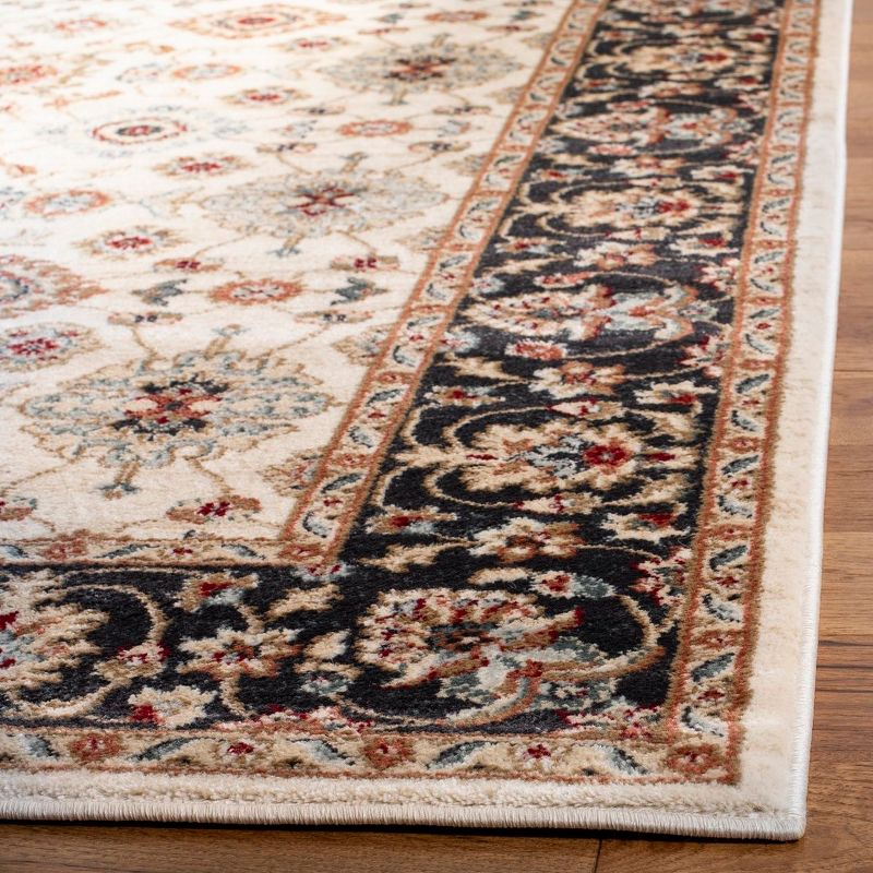 Lyndhurst LNH332 Power Loomed Runner Rug - Cream/Navy - 2'3"x8' - Safavieh.