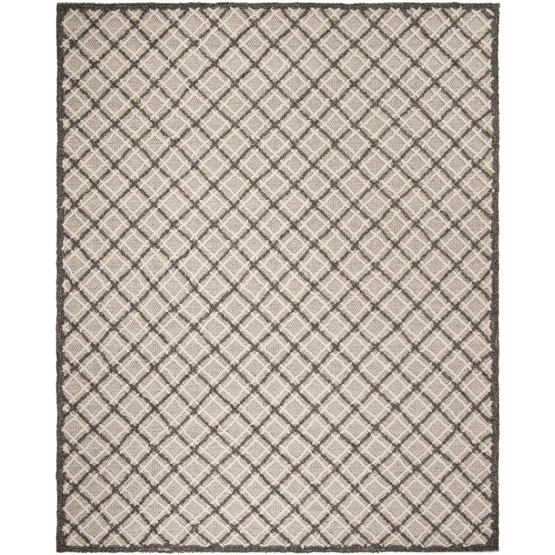Trace TRC251 Hand Tufted Area Rug - Dark Grey/Light Grey - 8'x10' - Safavieh.