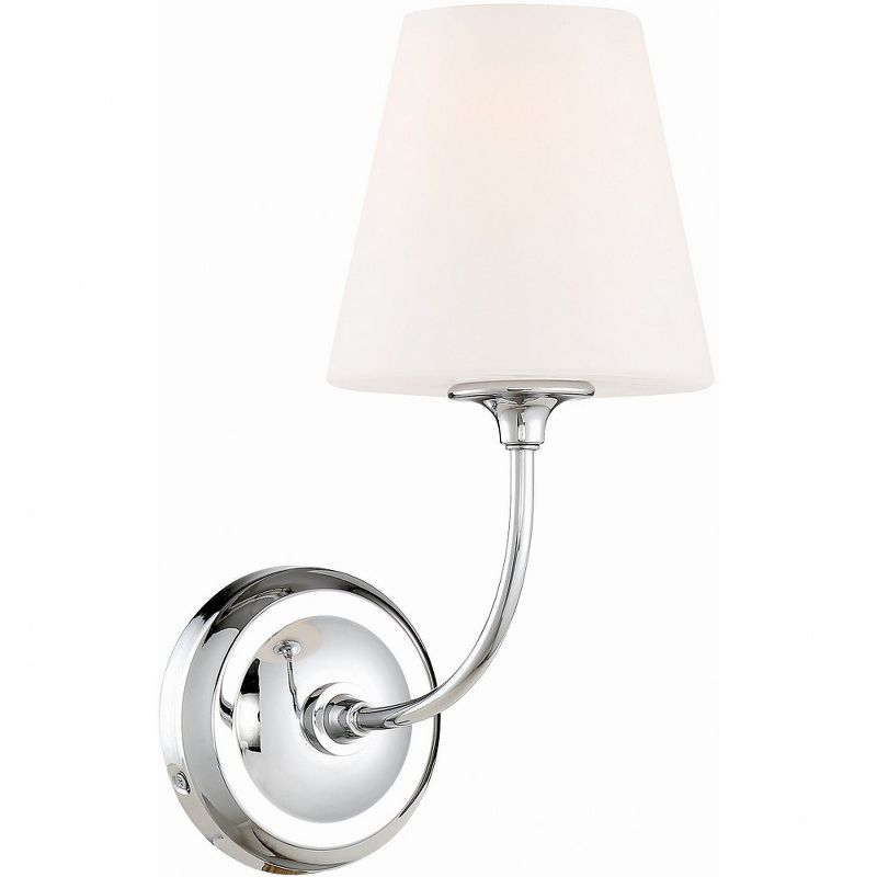 Crystorama Lighting Sylvan 1 - Light Sconce in  Polished Chrome