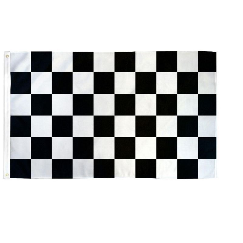 Maison 3'x5' ft Checkered Poly Flag For Indoor & Outdoor Use - Available In Different Bold Colors