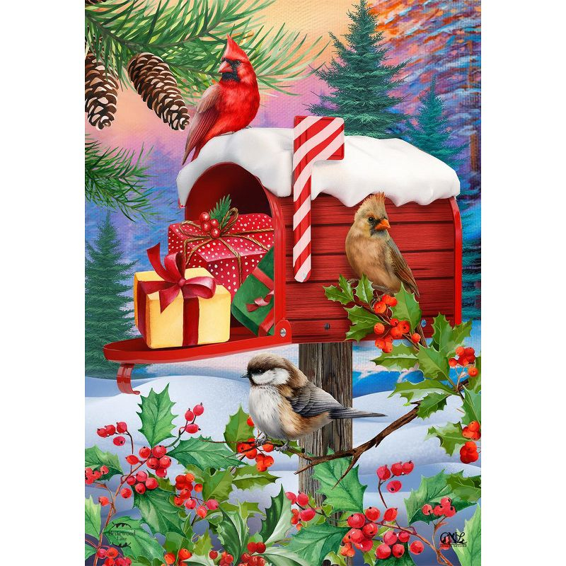 Briarwood Lane Winter Christmas Garden Flag 12x18 For Outdoor Winter Mailbox For Christmas Garden Flag Flags For Outside