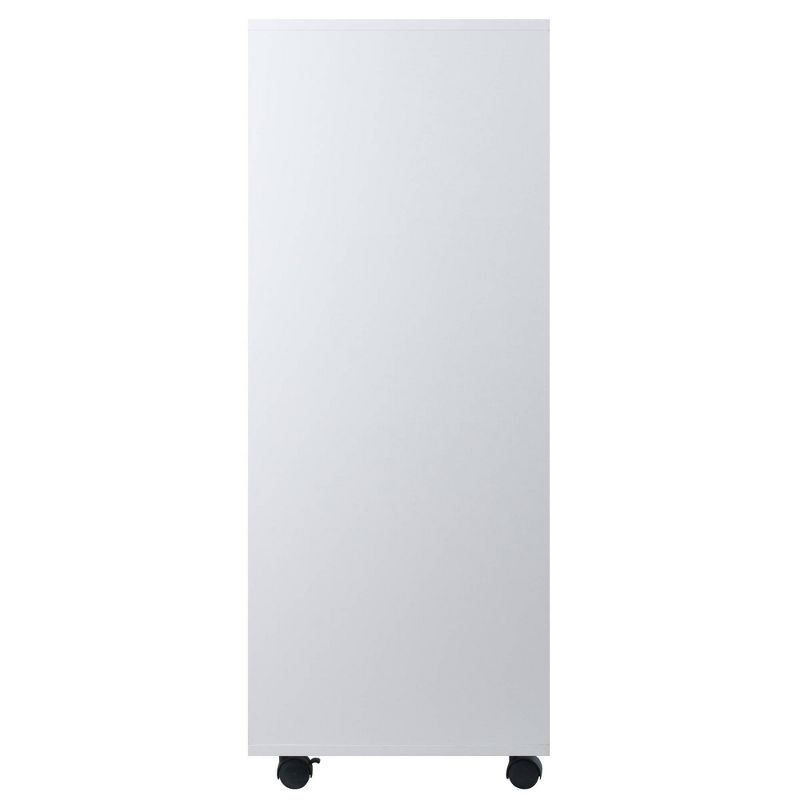 Halifax 5 Drawer Cabinet White - Winsome: Wood Composite Office Furniture, Printer Stand with Storage