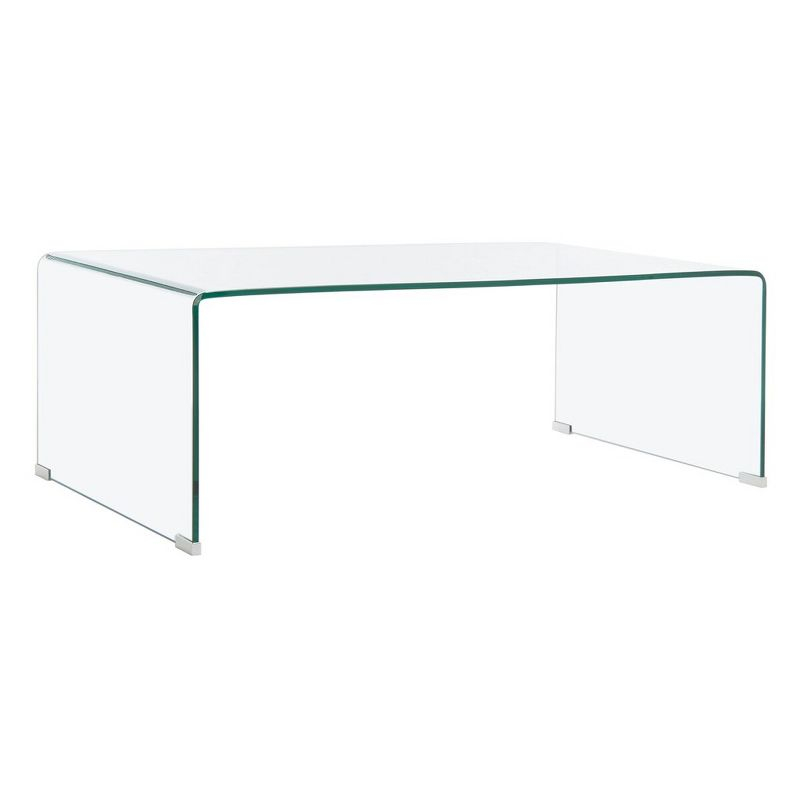 Willowith Glass Coffee Table - Clear - Safavieh