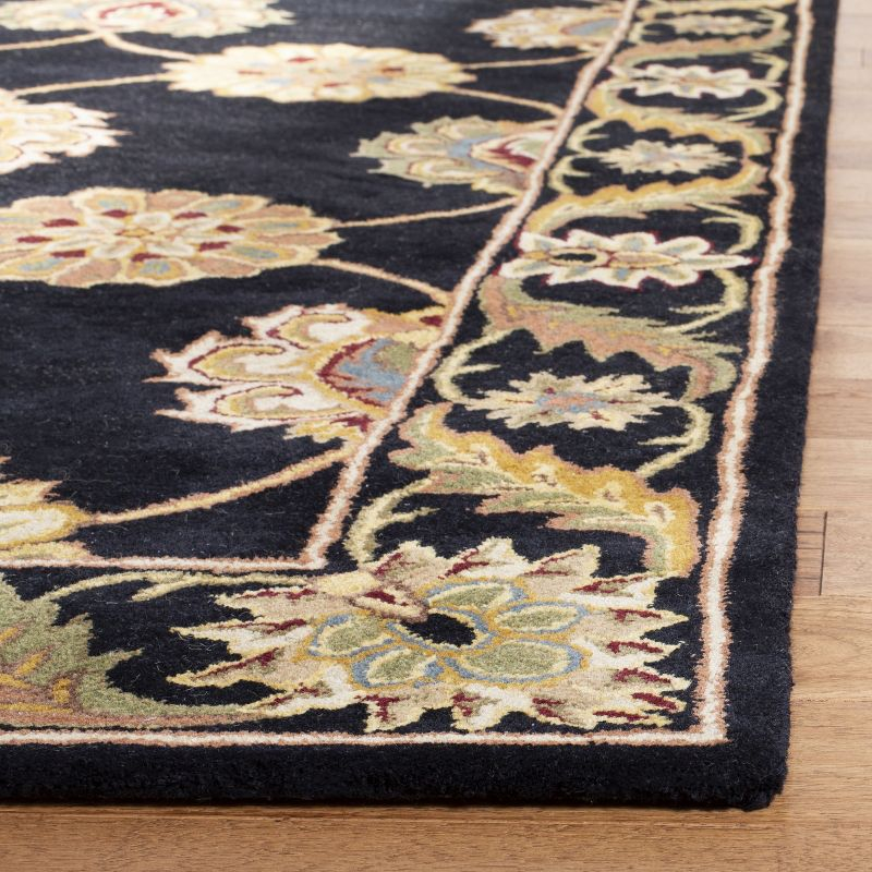 Heritage HG314 Handmade Area Rug - 8'3"x11' - Black - Safavieh