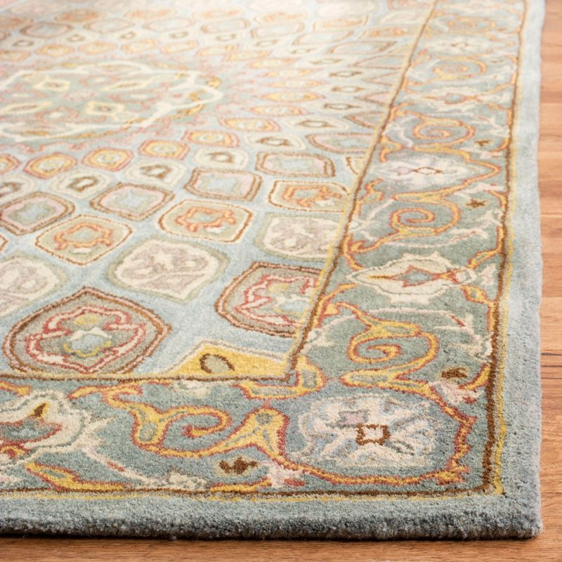 Heritage HG914 Hand Tufted Area Rug - Blue/Grey - 3'x5' - Safavieh.