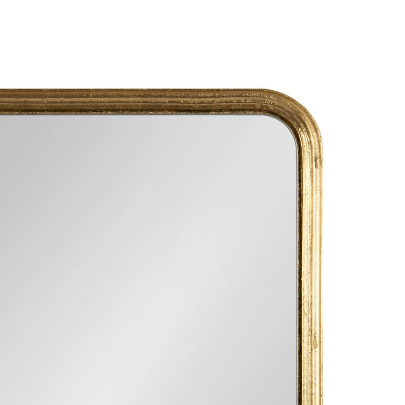 Kate and Laurel Caskill Rectangle MDF Full Length Mirror, 16x48, Gold