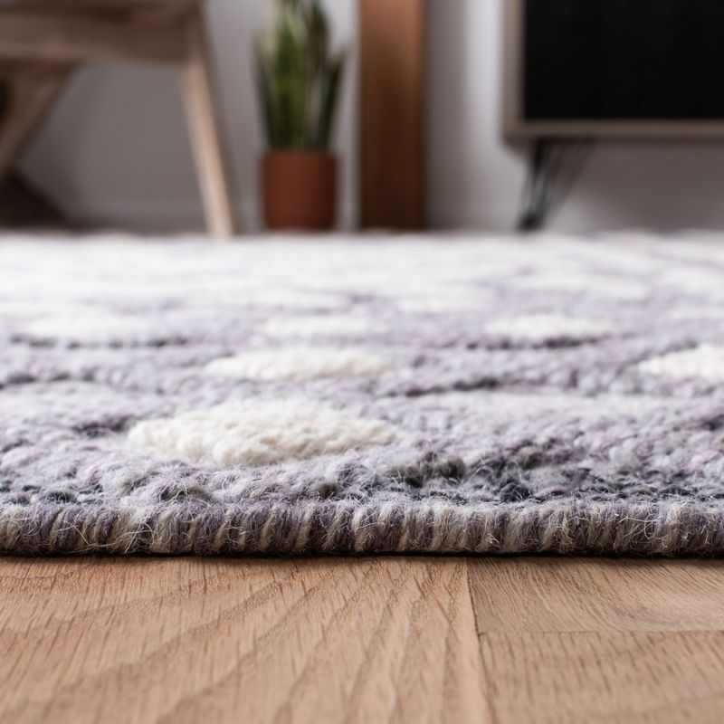 Natura NAT628 Hand Woven Area Rug - Cream/Purple - 6'x9' - Safavieh.