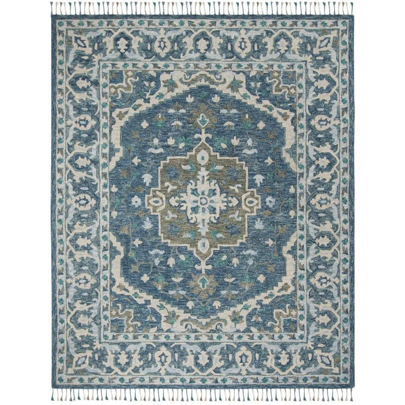 Aspen APN230 Hand Tufted Indoor Area Rug - Dark Blue/Grey - 10'x14' - Safavieh