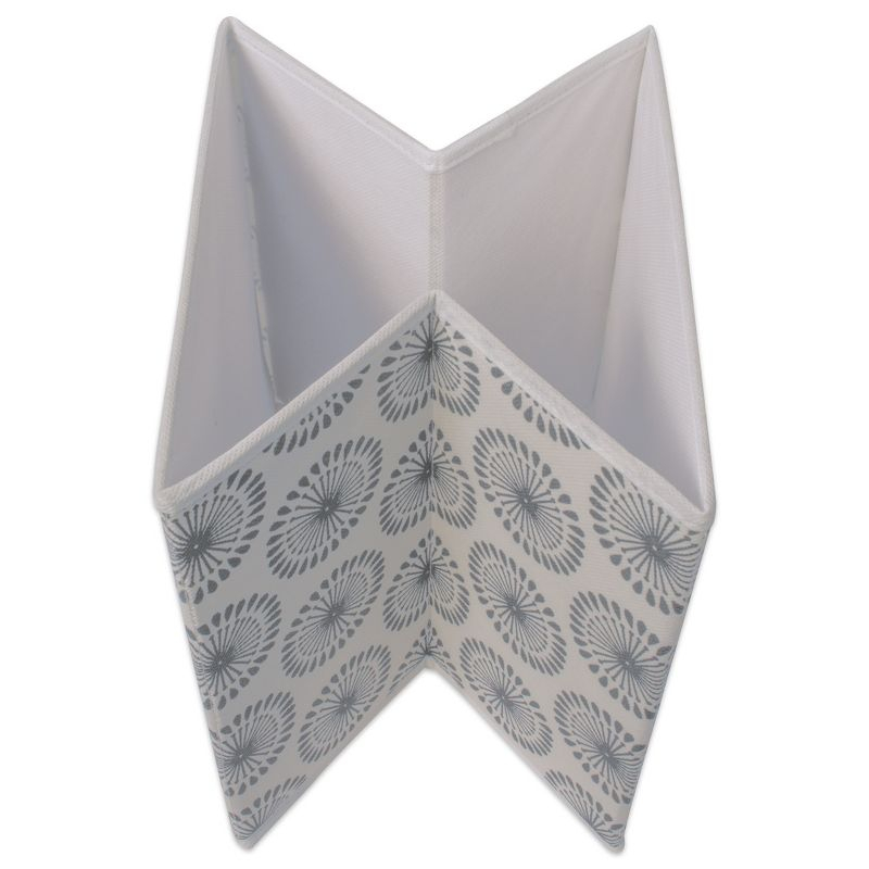 Design Imports Nonwoven Polyester Cube Starburst Gray Square 11X11X11