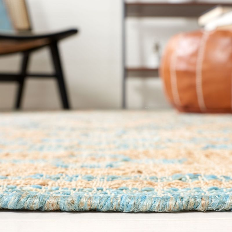 Kilim KLM757 Hand Woven Area Rug - Blue/Natural - 7'x7' - Safavieh.