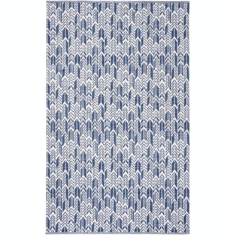Montauk MTK609 Hand Woven Indoor Area Rug - Navy/Ivory - 5'x8' - Safavieh