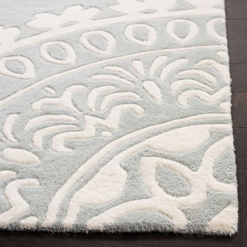 Bella BEL122 Hand Tufted Area Rug - Grey/Ivory - 8'x10' - Safavieh.