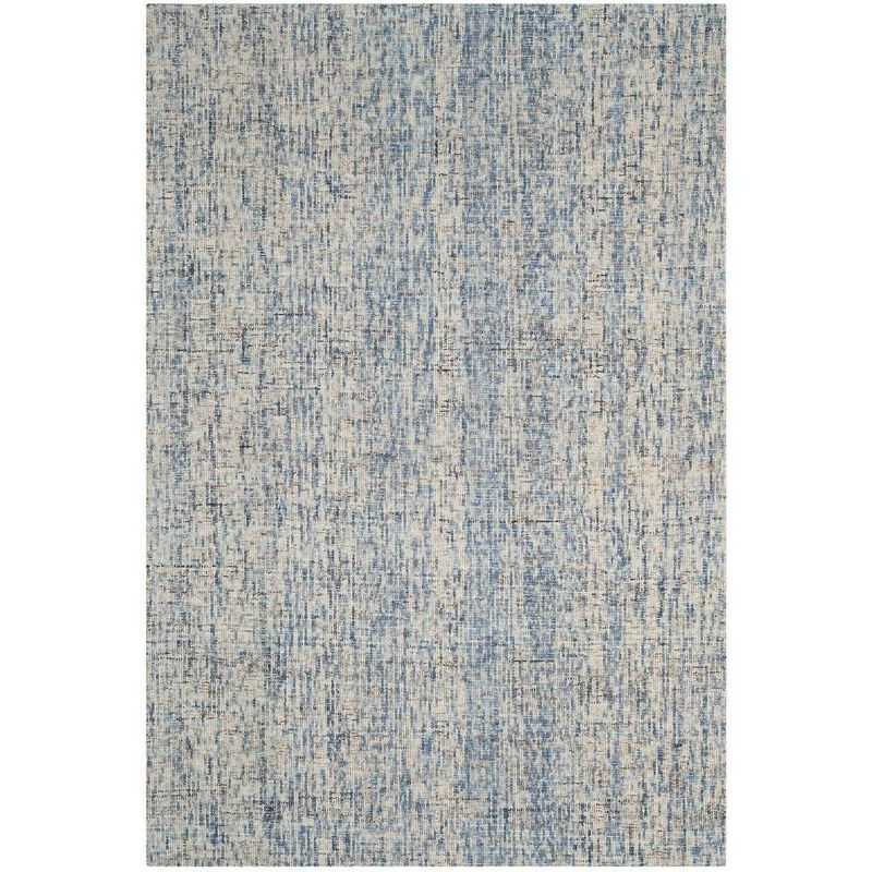 Abstract ABT468 Handmade Indoor Area Rug - Dark Blue/Rust - 5'x8' - Safavieh