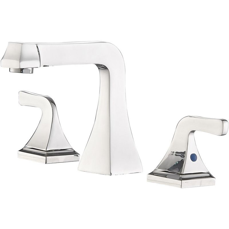 BWE 8 in. Widespread 2-Handle Bathroom Sink Faucet in Polished Chrome