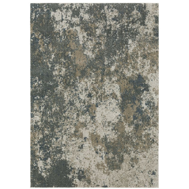 Oriental Weavers Alton 531L9 Teal/ Grey Indoor Area Rug - 5'3" x 7'6"