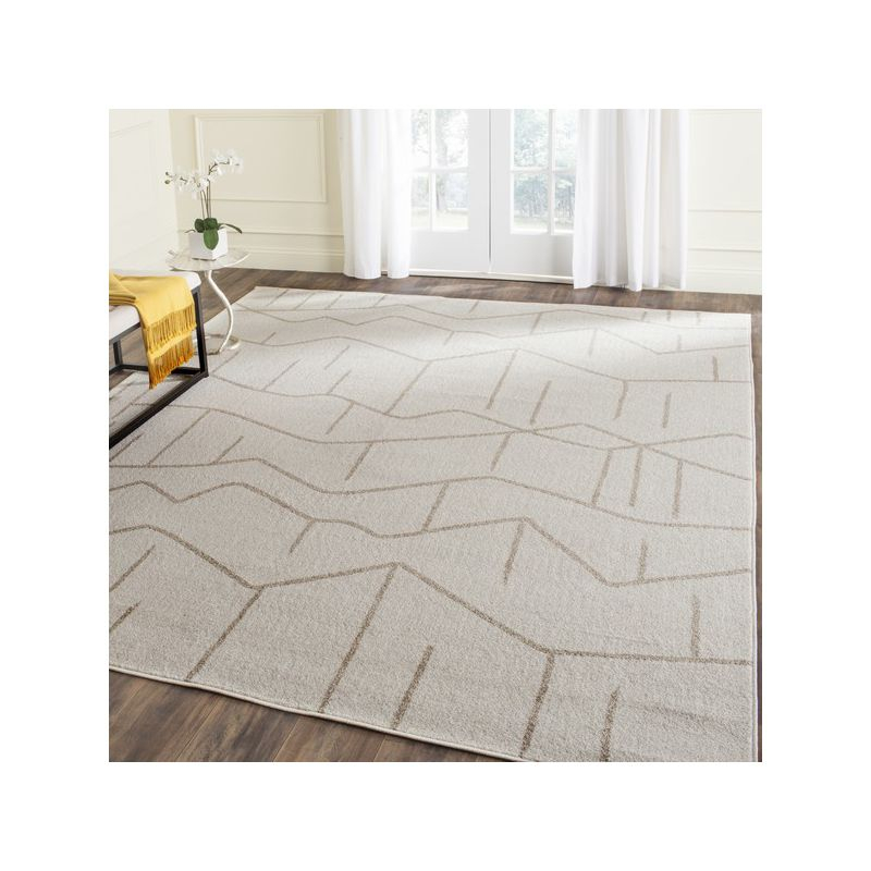 Amherst AMT429 Power Loomed Area Rug - Ivory/Grey - 8'x10' - Safavieh.