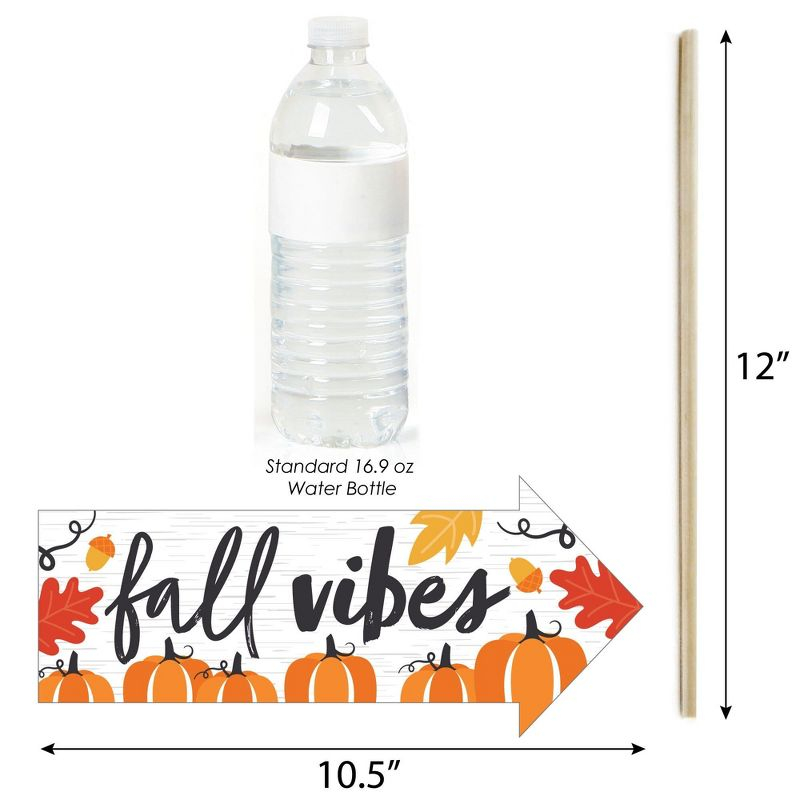 Big Dot of Happiness Funny Fall Pumpkin - Halloween or Thanksgiving Party Photo Booth Props Kit - 10 Piece