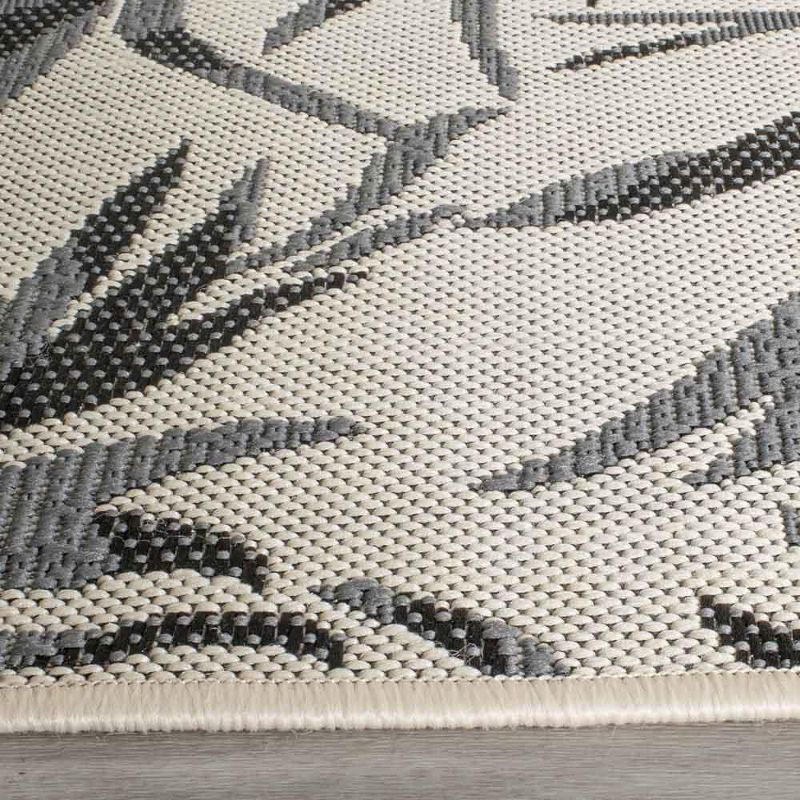 Courtyard CY7425 Power Loomed Indoor/Outdoor Runner Rug - Beige/Anthracite - 2'3"x6'7" - Safavieh.