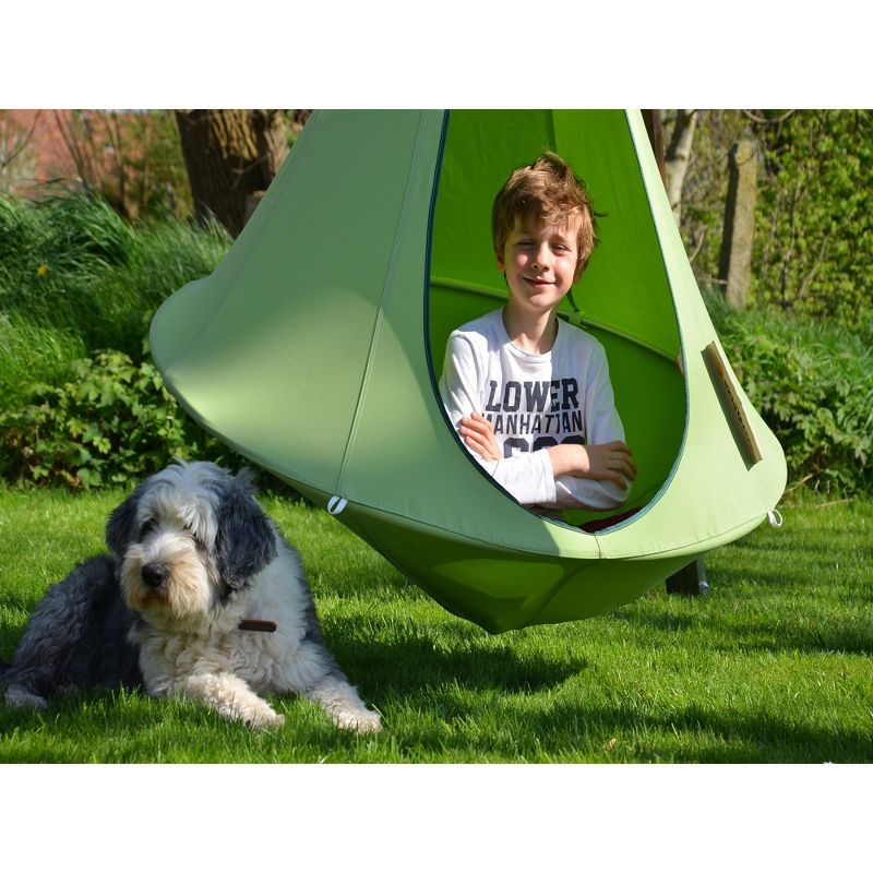 The Hamptons Collection 48” Green Children’s Bonsai Cacoon Chair with Hanging Hardware