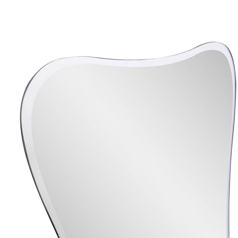 Howard Elliott 24"x35.5" Flared Frameless Mirror: Modern Style, Glass Material, No Assembly Required