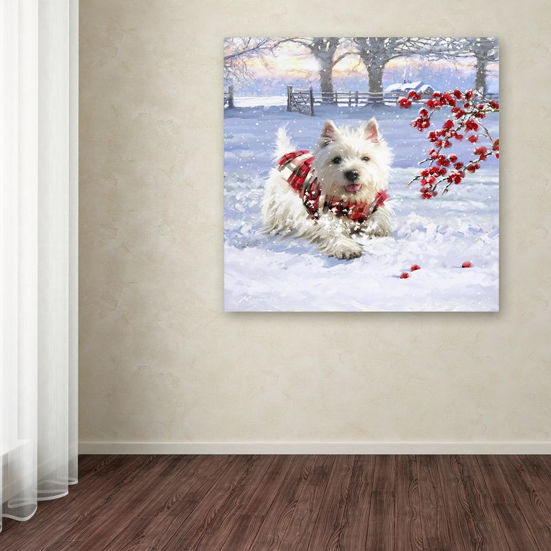 Trademark Fine Art -The Macneil Studio 'Westie Fun' Canvas Art - 18''x18''
