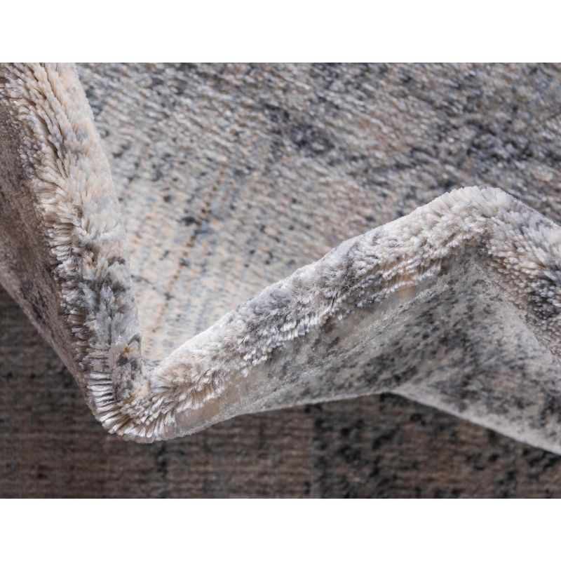 Unique Loom Asheville Collection Area Rug - Rockwell (4' 1" x 6' 1" Rectangle Gray/Beige)