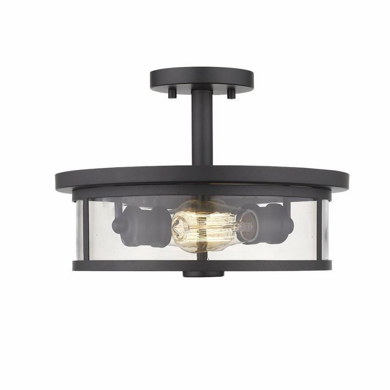 Z-Lite Savannah 2 - Light Semi-Flush Mount in  Bronze