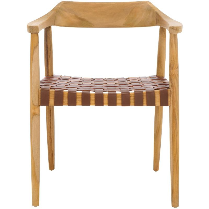 Amycus Accent Chair - ACH1202 - Light Honey/Natural Teak - Safavieh