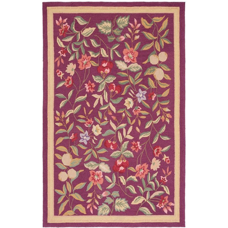 Chelsea HK210 Handmade Area Rug - 6'x9' - Burgundy - Safavieh