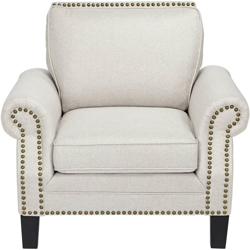 Elements Clyde Park Oslo Linen Nailhead Trim Armchair