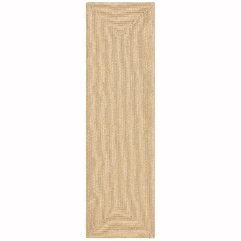Braided BRD315 Hand Woven Runner Rug - Beige/Tan - 2'3"x10' - Safavieh.