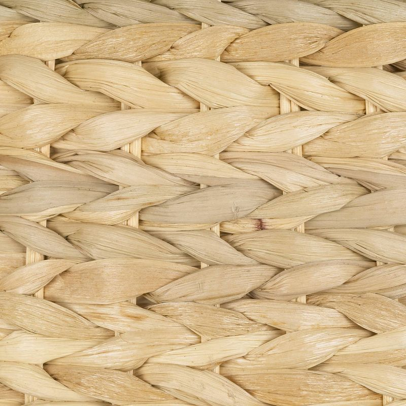 Springcrest Woven Seagrass Small Drum Lamp Shade 10" Top x 12" Bottom x 8.25" Slant x 8" High (Spider) Replacement with Harp and Finial