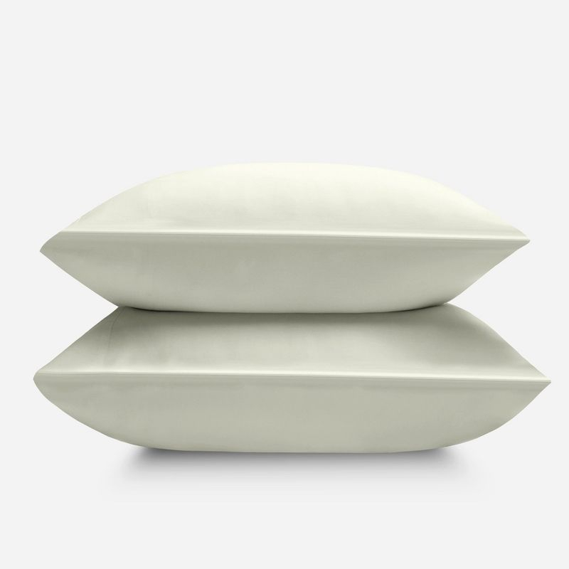 DOZ Bamboo Viscose Pillowcase Set, Organically Grown Bamboo, Buttery Soft, Cooling, High GSM Ivory Standard/Queen