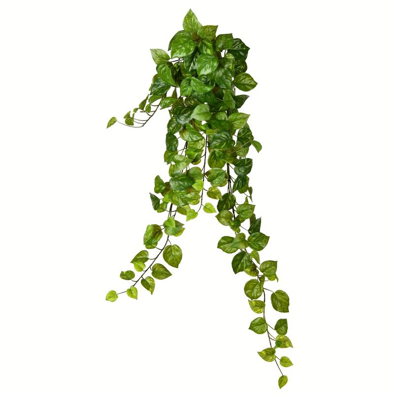 Vickerman 34" Artificial Pothos Hanging Bush.