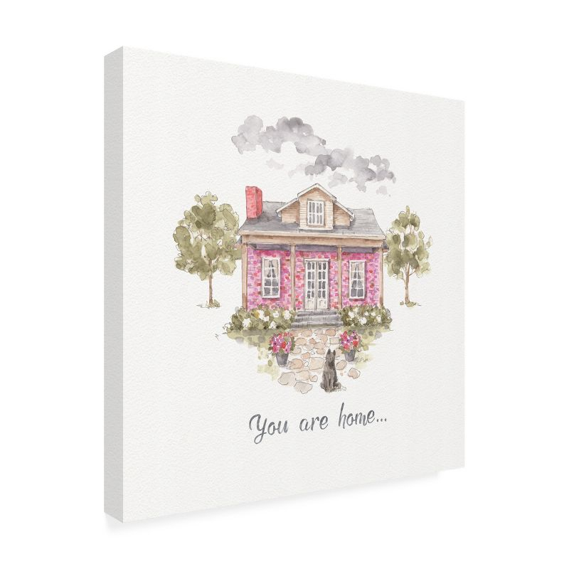 Trademark Fine Art - Lisa Audit 'Obviously Pink 17' Outdoor All-Weather Wall Decor - 14x14