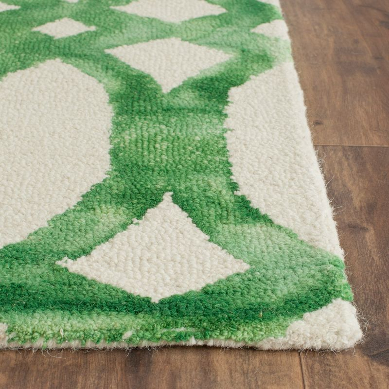 Dip Dye DDY675 Hand Tufted Area Rug - Ivory/Green - 3'x5' - Safavieh.