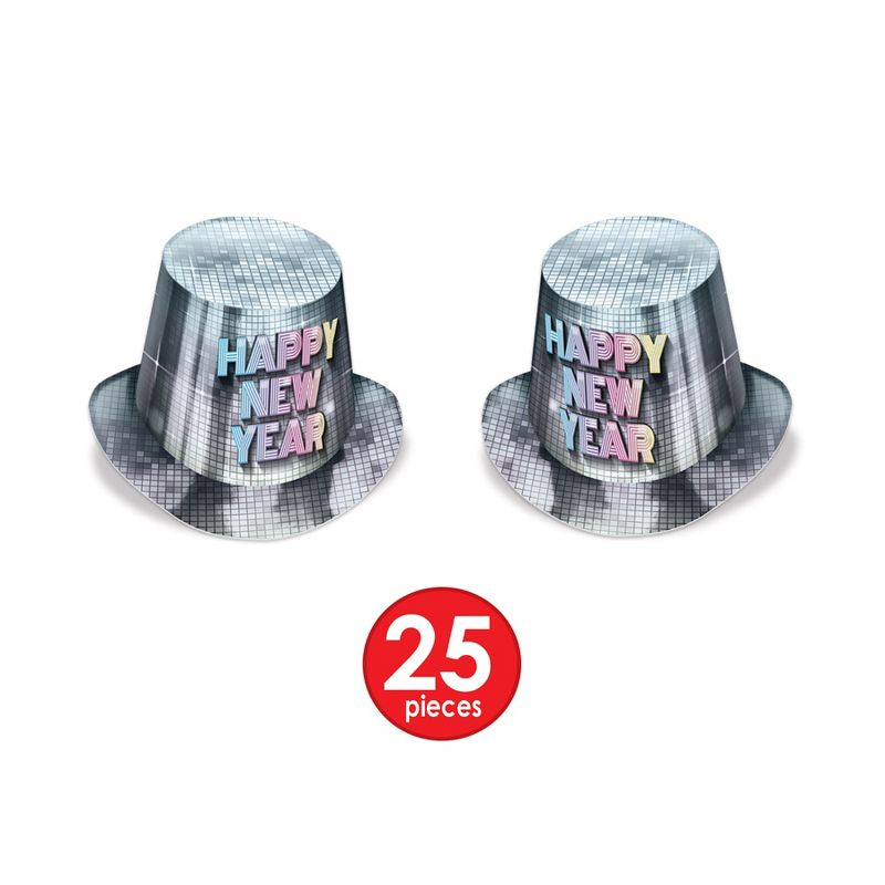 Beistle New Year Disco Fever Asst for 50 Multicolored