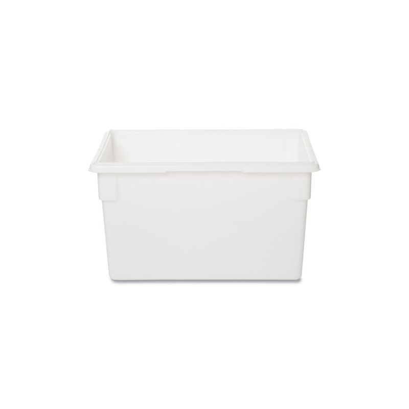Rubbermaid Commercial Food/Tote Boxes, 21.5 gal, 26 x 18 x 15, White, Plastic
