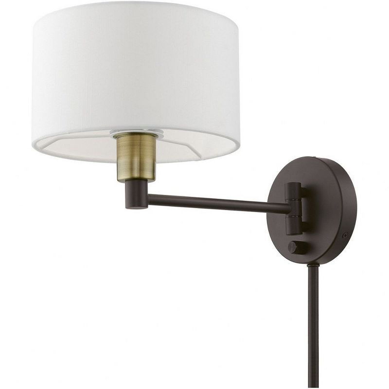 Livex Lighting 1 - Light Wall Light in  Bronze/Antique Brass