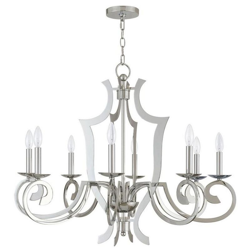 Livex Lighting Aldrich 8 - Light Chandelier in  Polished Chrome