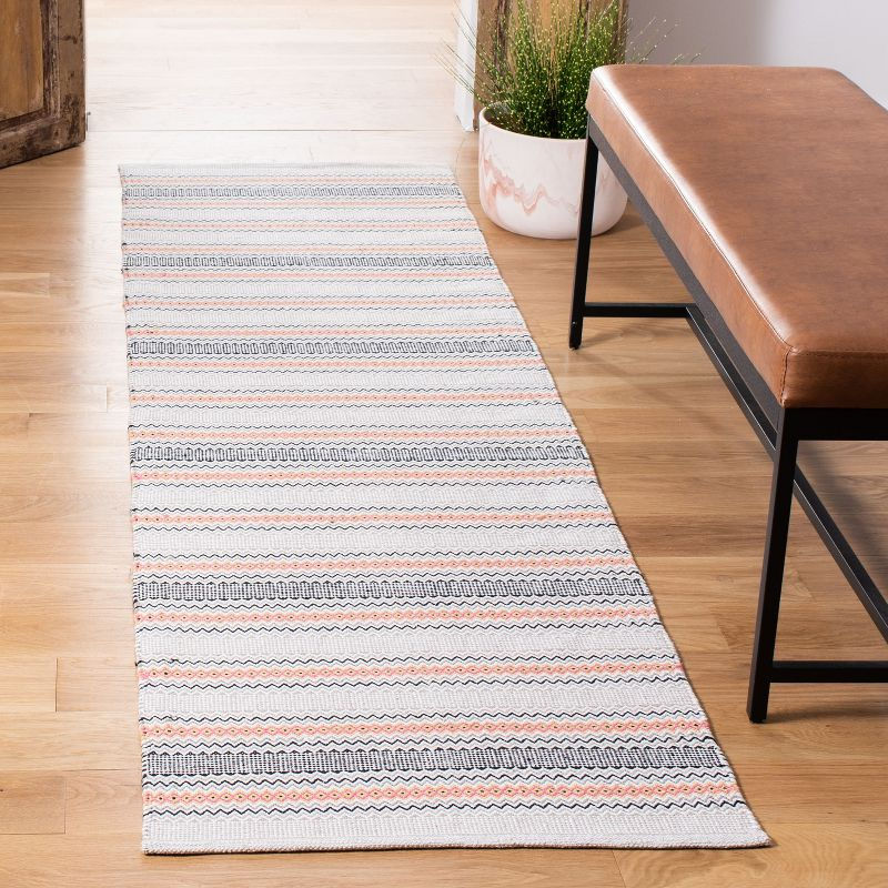 Montauk MTK536 Hand Woven Runner Rug - Pink/Beige - 2'3"x8' - Safavieh.
